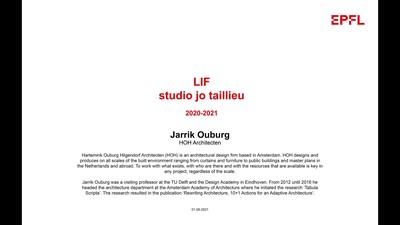Lecture Jarrik Ouburg