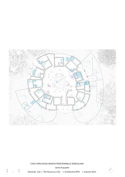 Analyse de cuisine - Maison impluvium - Maison traditionnelle sénégalaise
